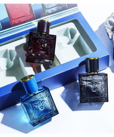 Love God Perfume Set Men's Perfume Gift Box Men's Perfume Oceanic Tones Perfume Fresh Light Natural Perfume 3X30ML Total 90ML (3 Liquid Volume Ounces) - Buy Online on GoSupps.com