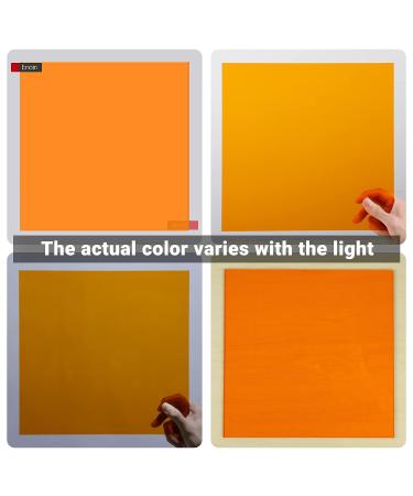 Enoin 12x16 Orange Translucent Acrylic Sheet 0.118'' Thickness - DIY Art Craft Panel for Glass Painting - Buy Online on GoSupps.com