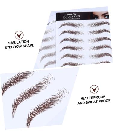 Outanaya 5pcs Eyebrow Stickers Brow Grooming Shaping Sticker Eyebrow Transfer Stickers Miss Trimming Stencil - Buy Online on GoSupps.com