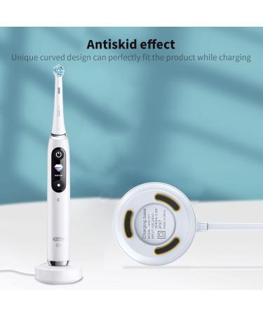 MEROM Electric Toothbrush Replacement Model 3768 Charger for Braun Oral B iO Series 7 Series 8 Series 9 Electric Toothbrush Magnetic Charging Base Power Adapter Cord (White) - Buy Online on GoSupps.com