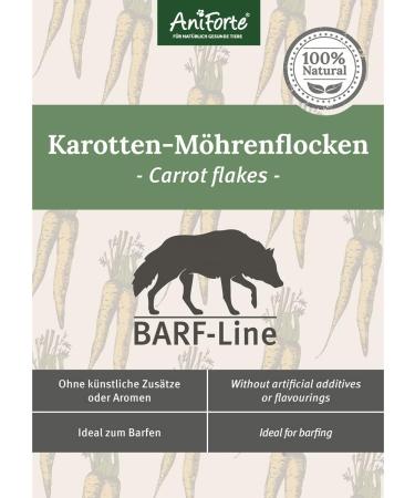 AniForte Carrot Flakes for Raw Food 1kg - Barf Supplement for Dogs - Buy Online on GoSupps.com
