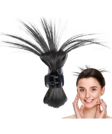 Claw Clip Messy Bun Hair Piece | Chicken Coop Meatball Hair Scratch Small Hair Claw Non Slip Hair Clips Fake Hair Clip Double Row Teeth Hair Clips Black - Buy Online on GoSupps.com