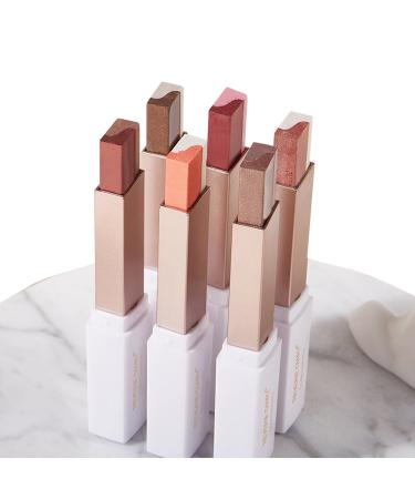 12 Colors Glitter Eye-shadow Stick Set Two-Tone Shimmer Gradient Eyeshadow Stick Double Colors Eyeshadow Stick Waterproof Glitter Eye Stick Eyeshadow Pen for Women Eye Makeup (#235)