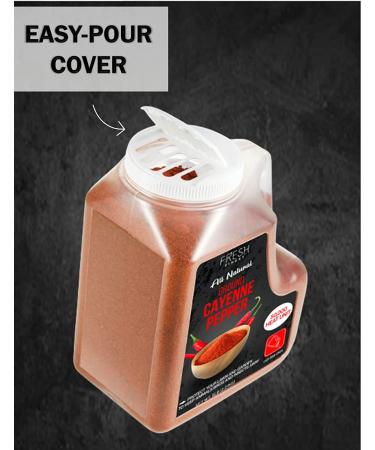 Cayenne Pepper Powder Bulk 5 LB - All-Natural Red Pepper Spice - 50,000 SHU Heat - Ideal for Commercial and Home Cooking - 5 Pound Pack - Buy Online on GoSupps.com