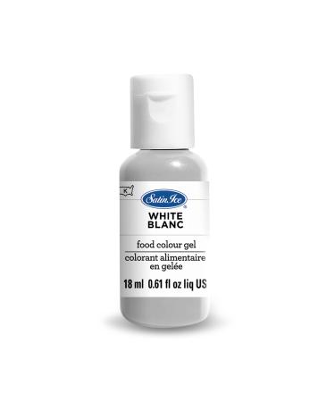 Satin Ice Food Color Liquid Gel, 0.61 fl oz Bottle, White