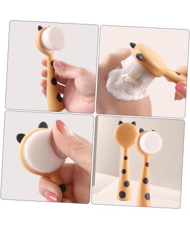 Manual Face Brush Exfoliating Nose Scrubber Cleansing Brush Face Exfoliator Brush Handle Face Scrubber Manual Facial Brush Rose Gold Ribbon Washbasin Miss The Face Plastic - Buy Online on GoSupps.com