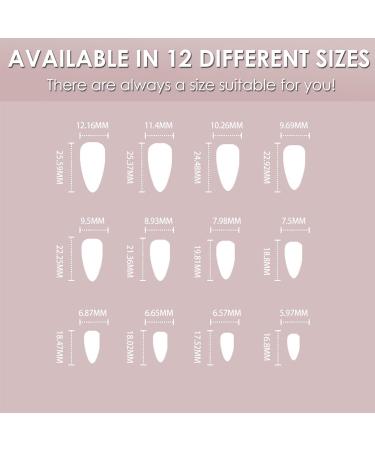 Oval Purple Glitter Short Fake Nails - 24Pcs with Nail Glue | Almond Glossy Press On Nails for Women - Stiletto Stick On Nails for Nail Art #LS - Buy Online on GoSupps.com