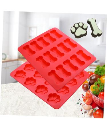 FRCOLOR 6 Pcs Cajas para Con Chocolate Cookie Cake Silicone Cupcake Cake Mold Silicone Dog Bone Cake Molding Dog Paw Cake Mold Cake Mold for Baking Animal Cute mediumx3pcs - Buy Online on GoSupps.com
