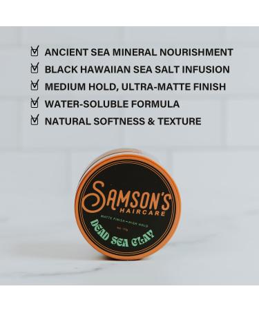 Dead Sea Clay Hair Mask by SAMSON'S HAIRCARE - Apricot - 4 Oz - Buy Online on GoSupps.com