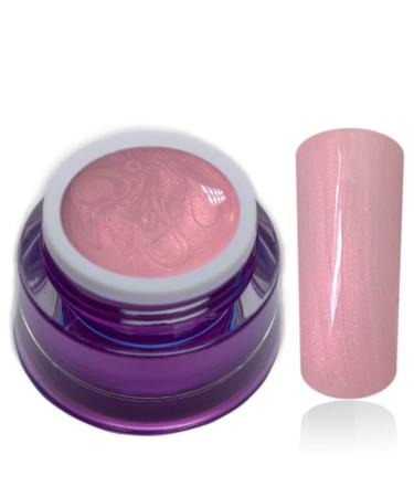 Premium Color Gel Pastel Pearl Dahlia Pink UV Gel Nail Gel Colorgel 1x5ml (1 Pack)