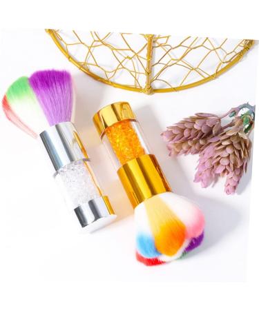 HONMEET 1pc Dust Brush Nail Cleaning Tool Nail Brush Pedicure Tools Powder Brush Cleaner Pinceles Para U as Acrilicas Paintbrush Cleaner Acrylic Brush Nail Tool Manicure Blush Plastic Abs 11.5x6cm Silver - Buy Online on GoSupps.com