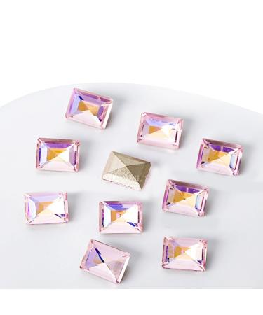 Crystal Nail Rhinestones Clear Nails Gems Stones 10Pcs Pointed Back Rhinestones Diamond Gems For Nail Art Supplies Nail Art Decorations Kits Nail Art Decorations Stickers ND952