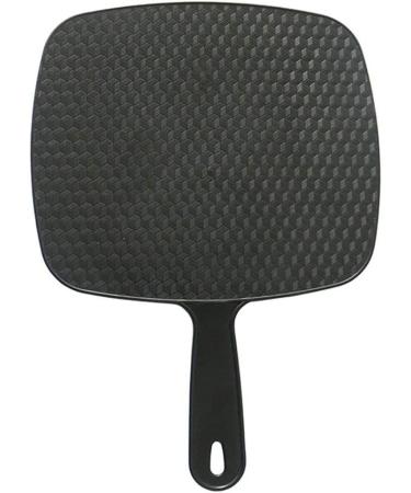 BinaryABC Black Hand Mirror  Handheld Mirror with Handle  Salon Barbers Hairdressers Mirror - Buy Online on GoSupps.com