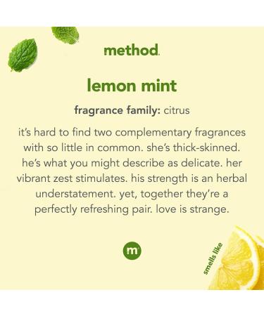 Method Gel Dish Soap Liquid Lemon Mint Biodegradable Formula - 18 Fl Oz (Pack of 6) - Buy Online on GoSupps.com