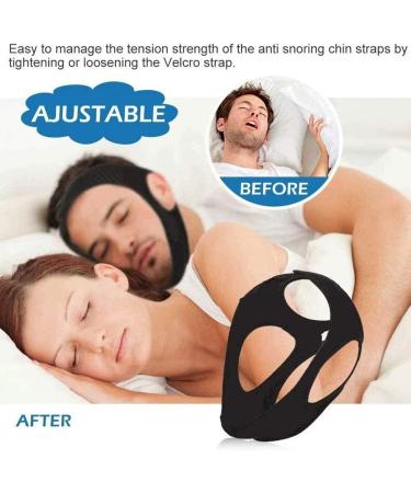 RiaKona Adjustable Anti-Snoring Chin Strap - Comfortable Sleep Solution for Men, Women, and Kids - Buy Online on GoSupps.com