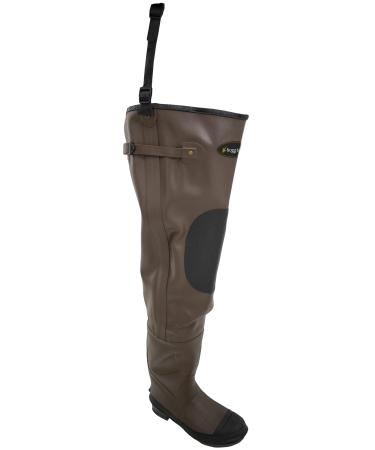 FROGG TOGGS Men's Classic Ii Hip Boot, Cleated and Felt Options Available Wading Felt, Size 9 Brown