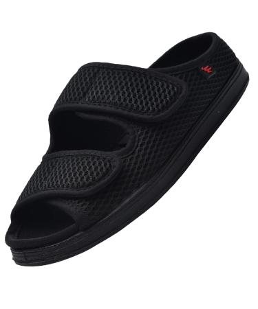 Men's Diabetic Slippers It Protects Your Feet Well When Walking and is Suitable for All Men and Women. It Doesn't Black 11 Wide
