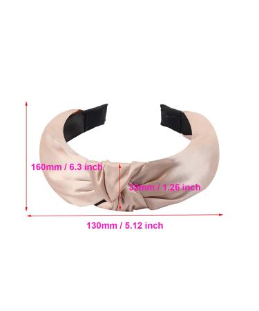 Manshui Satin Cross Knotted Headbands - Set of 3 | Hair Accessory for Daily Wear, Dating, Sports, and Makeup - Buy Online on GoSupps.com