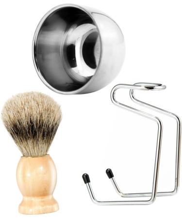 Beavorty Razor Tool Set | Brush Soap Mug & Shaving Bowl Accessories for Beard Care | Men's Wooden Razor Holder & Cup | International Shipping Available - Buy Online on GoSupps.com