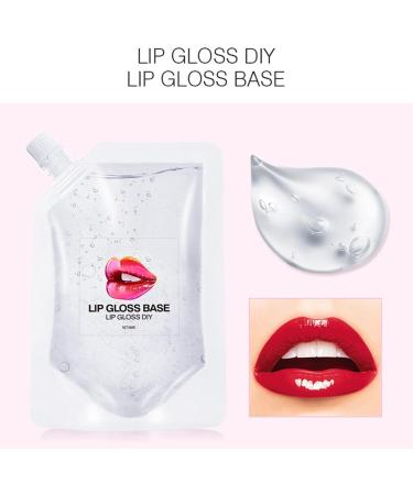 Clear Lip Gloss Gel Lip Gloss Base Gel Clear Lip Gloss Base Gel Clear Lip Gloss Base For Lip Gloss Making Kit (B 50ML) - Buy Online on GoSupps.com