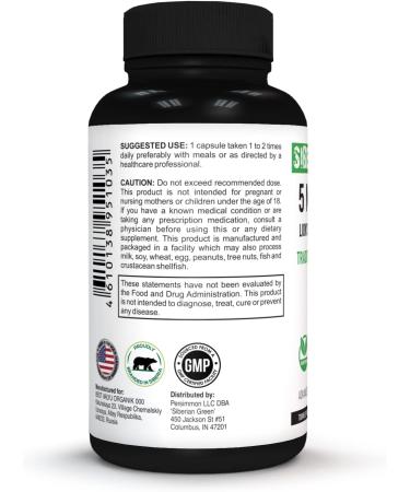 Siberian Green 5 Mushrooms Lions Mane Chaga Shiitake Maitake Reishi - 60 Capsules - Buy Online on GoSupps.com