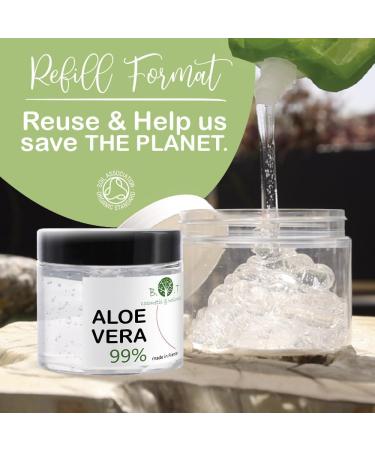 100% Pure Aloe Vera Gel 2000 ML - After Sun Moisturizer, After Shave, Skin & Hair Care - Natural Organic Soothing Gel from the Canary Islands - Buy Online on GoSupps.com