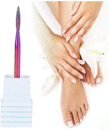 Nail Drill Bits Acrylic Nail File Bits Cuticle Drill Bit Fine Grit Cuticle Clean Carbide Nail Drill Bit Electric Nail File for Manicure Pedicure Tools for Manicure Pedicure Home Salon Use (V4) - Buy Online on GoSupps.com