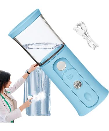 Xtauaguh Nano Mist Sprayer | Handheld Nano Mister - 30ml Visual Water Tank Cordless Mist Sprayer Handy Nano Mist Sprayer with Colorful Light for Face Hydrating Blue - Buy Online on GoSupps.com