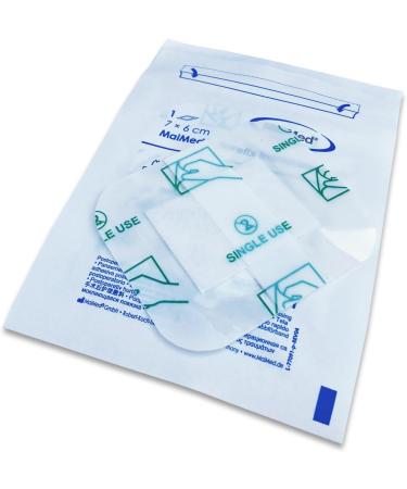 69Care Sterile Waterproof Wound Paving Plaster 7x6 cm - Transparent Self-Adhesive Sensitive Coverage - 50 Individually Packed Plasters for Injury Care - Buy Online on GoSupps.com