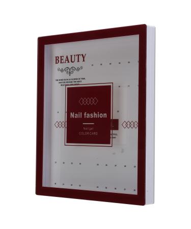 Nail Polish Display Book Nail Color Chart Plastic for Home for Nail Salon