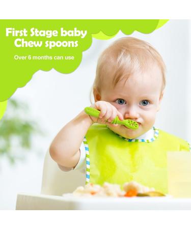 Babyl Open Baby Learning Spoon Set - 100% Soft Silicone BPA Free Feeding Utensils for Infants & Toddlers (4PCs) - Ideal for 4 Months+ - Buy Online on GoSupps.com