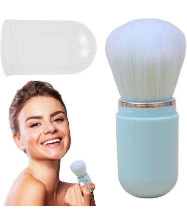 Zuasdvnk Retractable Makeup Brush - Compact Powder Brush Portable Face Brush with Lid for Foundation Blush Bronzer & Powder Travel Friendly blue - Buy Online on GoSupps.com
