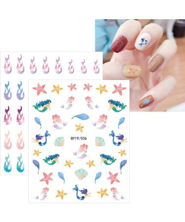 JMEOWIO 12 Sheets Cute Nail Stickers for Kids Nail Art Stickers Decals Self-Adhesive Flower Fruit Nail Supplies Nail Art Design Decoration Accessories - Buy Online on GoSupps.com