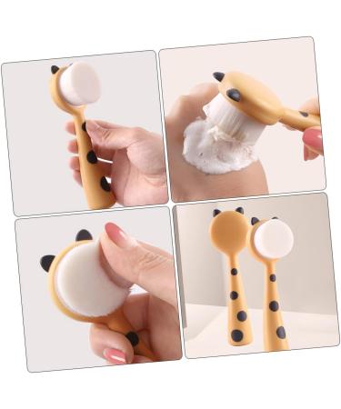 SOLUSTRE Manual Face Brush Household Facial Brush Face Exfoliator Face Washer Face Wash Brush Rose Gold Ribbon Facial Cleaning Brush Manual Facial Brush Miss Handheld Scrub Nylon - Buy Online on GoSupps.com