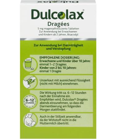 Dulcolax Drag es Tin - 2 x 40 pcs | Bisacodyl for Predictable Constipation Relief | International Shipping Available - Buy Online on GoSupps.com