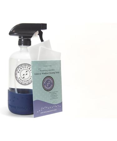 Glass & Window Cleaning Spray - 16 oz Just-Add-Water Solution | 2 Concentrated Cleaning Strips + Reusable Spray Bottle | Eco-Friendly & Effective - Buy Online on GoSupps.com
