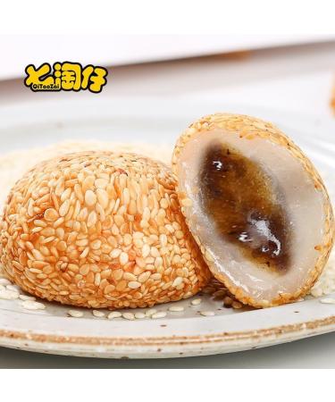 Ready-to-eat Glutinous rice cakes instant red bean rice dumpling mixed flavor pastry 400g/box mango flavor Dim sum sesame balls candy package breakfast bread leisure snacks dessert (1 box) - Buy Online on GoSupps.com