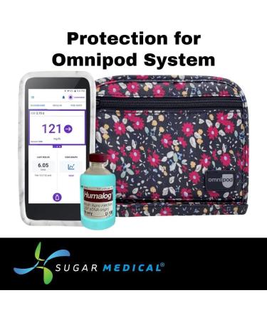 Flora Omnipod Supply Case for Diabetes Supplies - Fits Omnipod 5, Dash, and PDM - Insulin, Test Strips, Lancets, and More - Buy Online on GoSupps.com