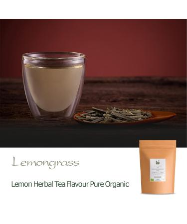 Organic Lemongrass Tea | 100g Dried Herbal Citronella | Premium Quality Herbal Tea for International Shipping - Buy Online on GoSupps.com