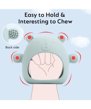 Silicone Bear Mitten Teether Set for Babies 3-12 Months - BPA Free, Freezer Friendly, Molar Chew Toys, Relief & Soothe Infants, Car Seat Toy - 5 Pack - Buy Online on GoSupps.com