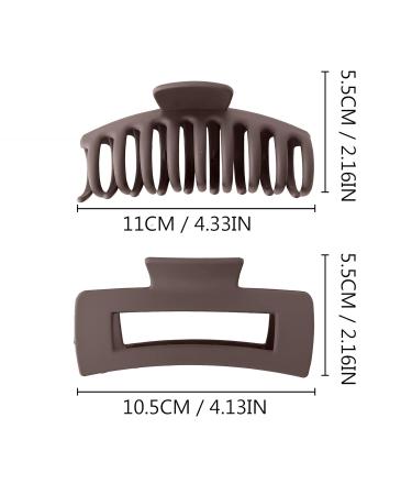 Kavya 10-Piece Hair Clips Set for Women Big Thick Hair Styling Accessories Multi-Color Slippery Hair Clips for Girls - Buy Online on GoSupps.com