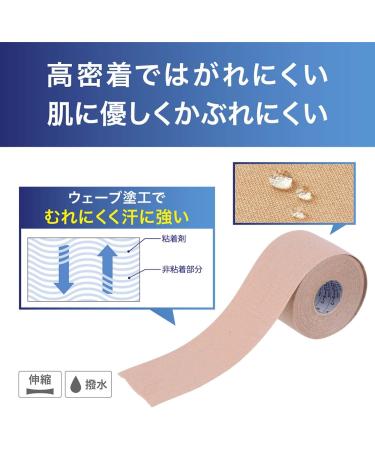 Nitorito NITREAT Kinesiology Tape - Muscle Support Expansion & Contraction 50mm 31.5m - International Shipping Available - Buy Online on GoSupps.com