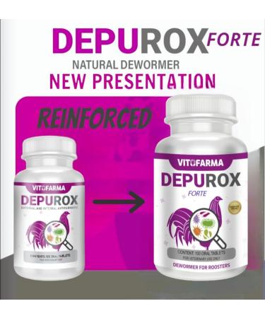 Depurox Forte 100 Tablets for Rooster, Hens, and Chickens - B12-5500 Ener-Jet Babybiotic Supplement - Buy Online on GoSupps.com