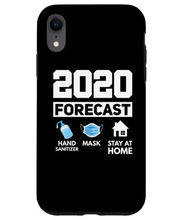iPhone XR 2020 Forecast Hand Sanitizer Mask and Stay At Home Case