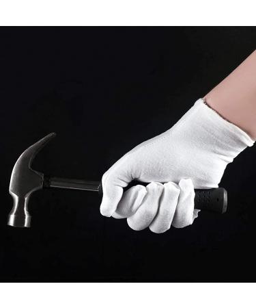 JJ PRIME - White Cotton Moisturising Gloves for Women | Cotton Gloves for Dry Hands | Overnight Gloves for Dry Hands | Breathable Moisture Gloves for Hands Dry Cracked Skin 1 Pair White - Buy Online on GoSupps.com