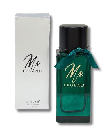Mr. Legend Eau de Parfum for Men 3.4 Fl. Oz. Amber Fougere fragrance for men.