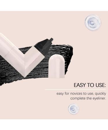 Eye End Stamp - Winged Makeup Stencil for Quick Eyeliner Application | Duals Tip Precision Tool with Waterproof Quick-Drying Formula Ideal Cosmetic Accessory for Beginners Professionals Daily Use Black - Buy Online on GoSupps.com