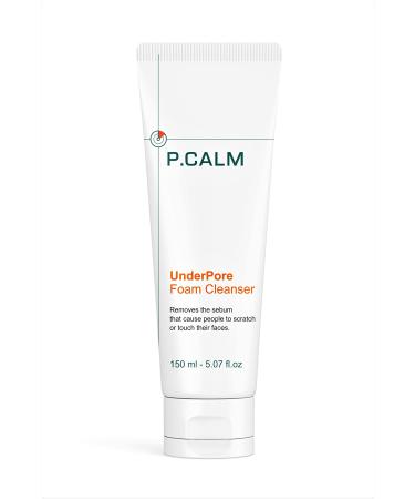 PCALM Clear Deep Pore Gentle Vegan Foam Cleanser AHA BHA 5 Oz Non-Stripping Drying- Calming Oily Dry Sensitive Acne-Prone Skin Plant-based No Chemicals Sebum Control Blackhead Remover Pore Tightening
