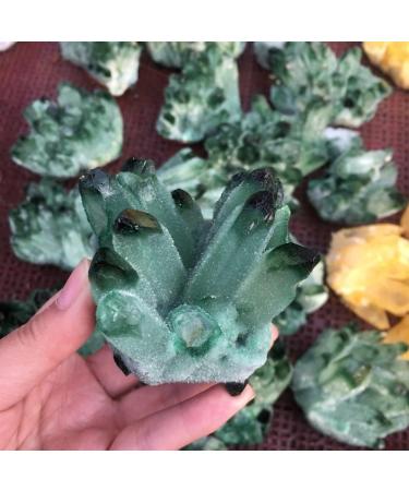 Specimen 260g Natural Crystal Green Ghost Crystal Cluster Stone Crystal Reiki - Buy Online on GoSupps.com