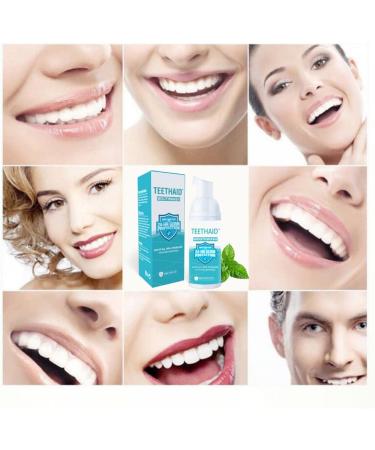 Teethaid Mouthwash Foam - 2023 Best Tartar & Bad Breath Solution | Teeth Whitening Foam (2 PCs) - Buy Online on GoSupps.com